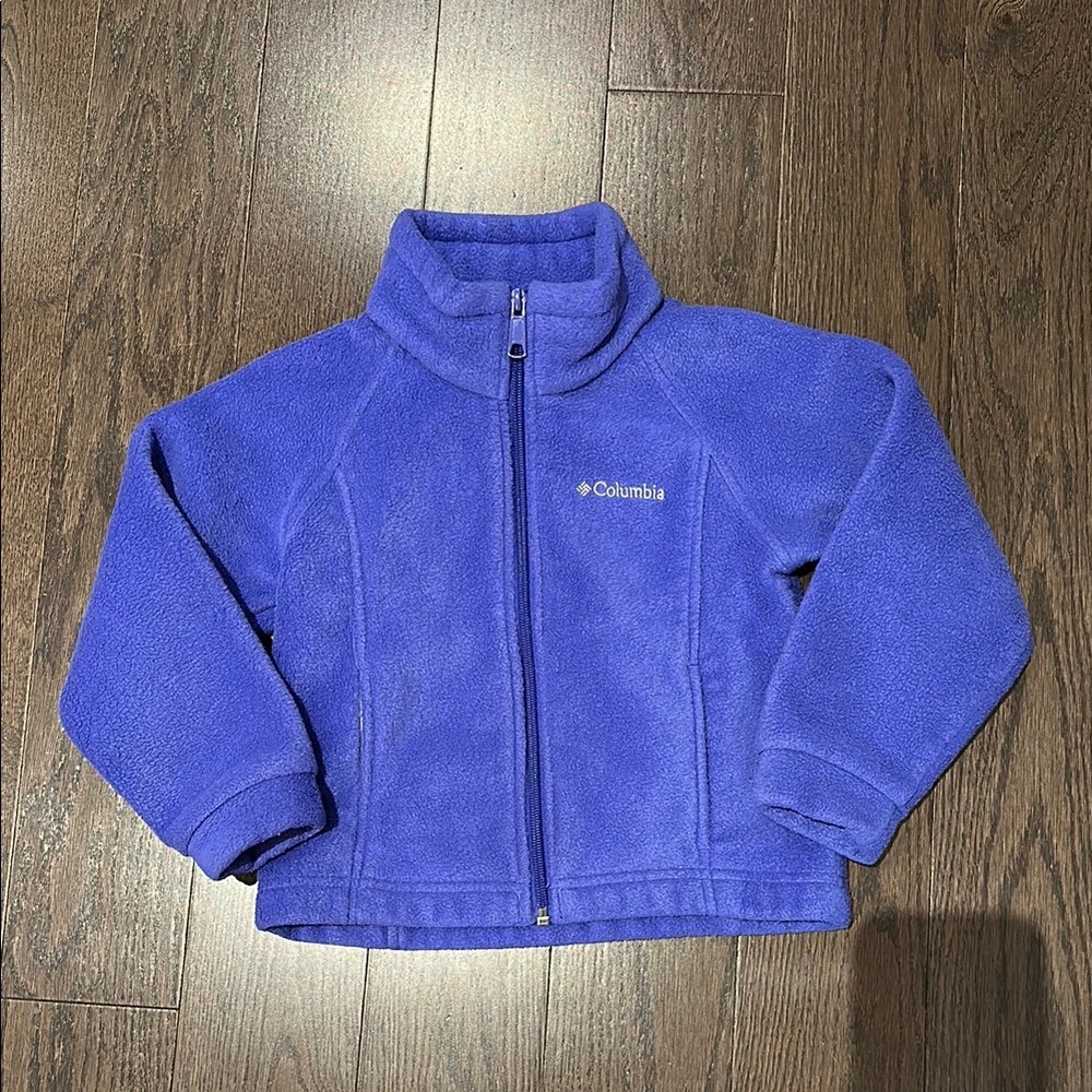 Columbia purple zip fleece 4T